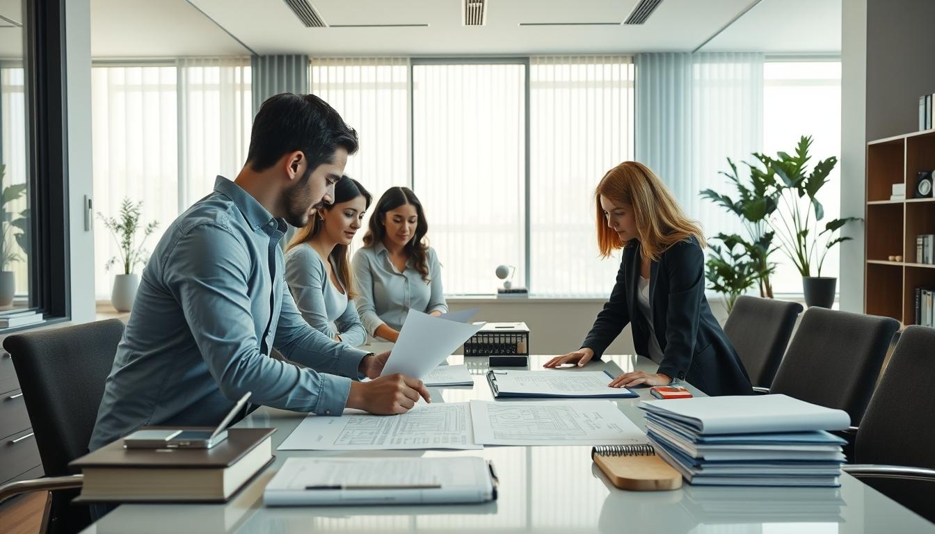 Senior legal team and family support